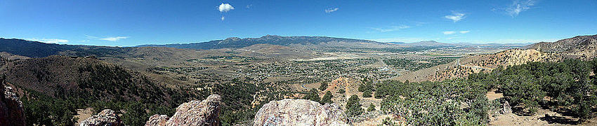 View from the Geiger Lookout Wayside Park from NV 341