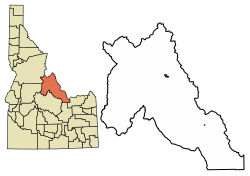 Location of Salmon in Lemhi County, Idaho.