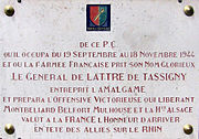 Plaque in Besançon