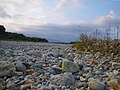 那須野が原では伏流し水無川となる蛇尾川の川原。