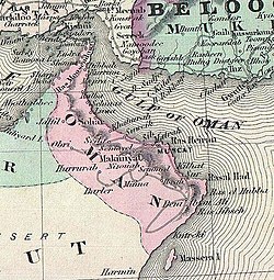 The Sultanate of Muscat and Oman in 1870