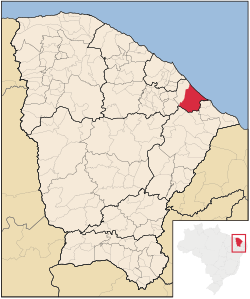 Location in Ceará state