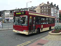 East Yorkshire Plaxton bodied bus in Scarborough.