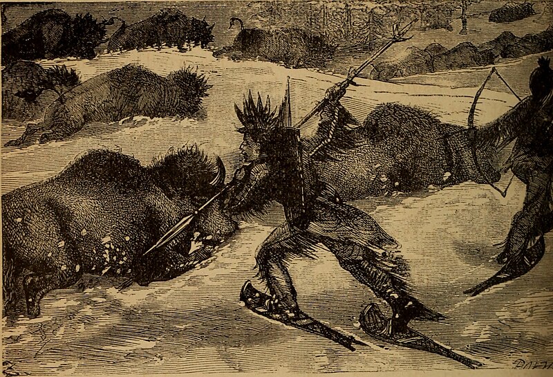 File:Hunting on snow shoes.jpg