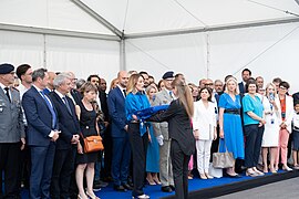 Raising ceremony of the European flag for the beginning of the 10th legislative term in front of the European Parliament in Strasbourg - 53866923410.jpg