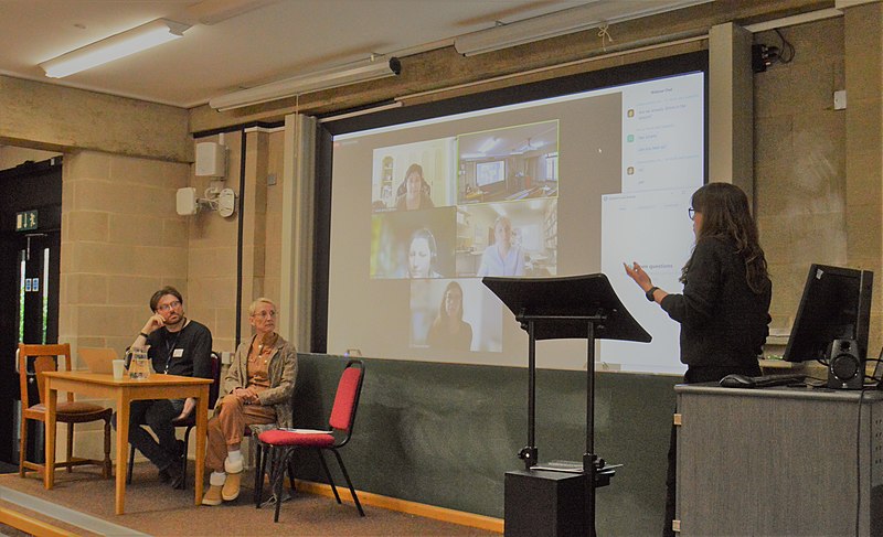 File:WCCWiki at the Classical Association Conference 2023, University of Cambridge.jpg