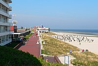 Blick auf die Strandpromenade