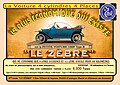 Rue Villaret-de-Joyeuse, publicité pour les automobiles Le Zèbre.