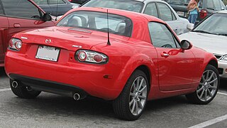 Mazda Miata Power Retractable Hard Top (PRHT) c. 2007, with polycarbonate hardtop[23]