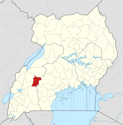 District location in Uganda