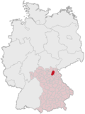 Localização de Kulmbach na Alemanha