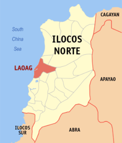 菲律賓北伊羅戈省首府佬沃市位置圖