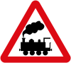 Level crossing without barriers ahead