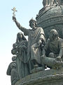 Vladímir no monumento do milenario en Nóvgorod (Rusia)