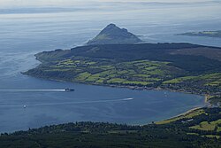 Brodick på Isle of Arran, sett frå Goat Fell