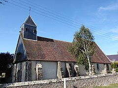 Mur sud de l'église.