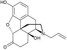 Chemical structure of Naloxone