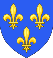 Blason Île-de-France moderne (relief)