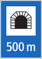 4.07a Announcement of tunnel with distance to tunnel entrance