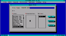 FreeDOS editor screenshot