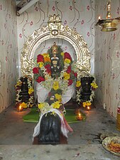 A figure of Ganesha inside the temple.