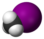 Molecuulmodel van joodmethaan