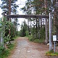 Le début du parcours de l'ours à Hautajärvi.