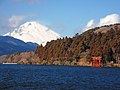 Vue sur le mont Fuji depuis le sanctuaire Hakone.