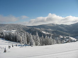 Winterlandschap in Mădăraș