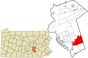 Location in Dauphin County and the U.S. state of Pennsylvania.