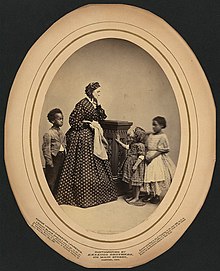 Fannie Virginia Casseopia Lawrence redeemed slave by Kellogg Bros 1863.jpg