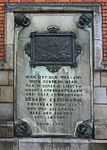 Johan Cronmans gravsten, inmurad i Caroli kyrka i Malmö