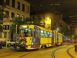 PCC 7759 op lijn 83 voor de laatste rit op 1 juli 2007. Tramlijn 83 werd in 2008 opnieuw opgestart.