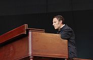 Anders Ljunggren, Organist des schwedischen Duos Trummor & Orgel beim Haldern Pop Festival 2013