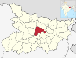 Location of Samastipur district in Bihar