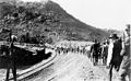 Image 56Armed vigilantes deport striking copper miners during the Bisbee Deportation in Bisbee, Arizona, July 12, 1917.