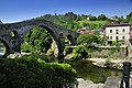 13th century bridge over Rio Sella