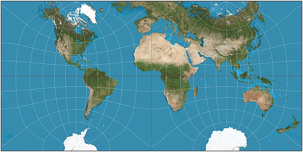 Guyou hemisphere-in-a-square projection, by Strebe