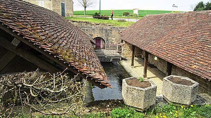 Le lavoir à impluvium.