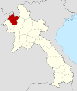 琅南塔省在老挝的位置