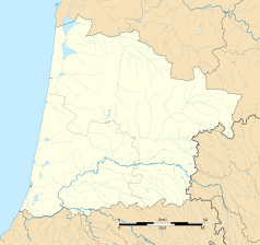 Mapa konturowa Landów, na dole nieco na lewo znajduje się punkt z opisem „Garrey”