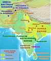 Pataliputra si kryeqytet i Perandorisë Shunga, në shtrirjen më të madhe rreth vitit 185 p.e.s.