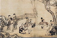 Huang Shen, A Night Banquet at Peach and Plum Garden in Spring, (China, Qing Dynasty), before 1772