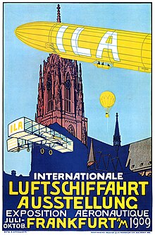 Plakat der Internationalen Luftfahrtausstellung 1909