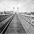 Railway track on the upper deck