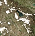 Satellite image of Armenia in May 2003