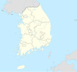 實尾島在大韩民国的位置