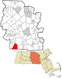 Location in Worcester County and the state of Massachusetts