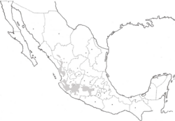 Distribución natural, (Conabio, 2011, Proyecto global de maíces nativos)