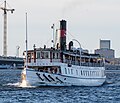 * Nomination Historic passenger ship Östanå outside Gamla stan (Old town), Stockholm. --ArildV 06:36, 5 November 2024 (UTC) * Promotion  Support A bit of noise, but ok overall --Poco a poco 07:10, 5 November 2024 (UTC)